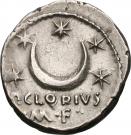 Denarius (Claudia: Publius Claudius; P•CLODIVS M•F)