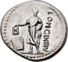 Denarius (Cassia: Lucius Cassius Longinus; LONGIN•III•V)