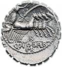 Denarius serratus (Antonia: Quintus Antonius Balbus; S•C / Q•ANTO•BALB PR)
