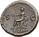Dupondius - Nero (ROMA SC; Rome mint)