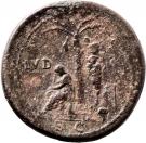 Sestertius - Titus (IVD CAP SC; Standing captive right; Rome mint)