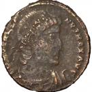 Nummus - Constantinus I (GLORIA EXERCITVS with one standard, Antioch mint)