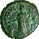 Tetradrachm -  Diocletianus (Tyche standing ETOVC, star over Gamma, Alexandria mint)