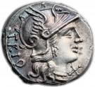 Denarius (Lucretia: Gneius Lucretius Trio; TRIO / CN•LVCR ROMA)