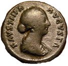 Sestertius - Faustina II (SALVTI AVGVSTAE)