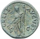 Dupondius - Julia Titi (CERES AVGVST SC; Strike under Titus; Rome mint)