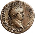 Sestertius - Titus (SALVS AVGVSTA SC; Strike under Vespasianus; Lugdunum mint)