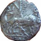 Denarius (Pompeia: Sextus Pompeius; SEX•POM FOSTLVS ROMA)