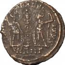 Nummus - Constantinus I (GLORIA EXERCITVS with one standard, Antioch mint)