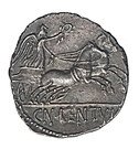 Denarius (Cornelia: Gnaeus Cornelius Lentulus Clodianus; CN•LENTVL)
