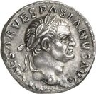 Denarius - Vespasianus (CAESAR AVG F COS CAESAR AVG F PR; Rome)