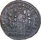 Nummus - Constantinus I (GLORIA EXERCITVS; Arles)