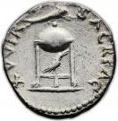 Denarius - Vitellius (XV VIR SACR FAC)