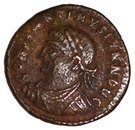 Nummus - Constantinus II (PROVIDENTIAE CAESS; Cyzicus mint)