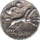 Denarius (Flaminia: Lucius Flaminius Cilo; ROMA / L•FLAMINI CILO)
