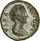 Dupondius - Faustina I (posthumous, DIVA FAVSTINA / CONSECRATIO S C)