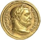 Aureus - Contantius I (HERCVLI CONSER AVGG ET CAESS NN; Strike as Caesar under Maximianus Herculius; Treveri)