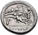 Denarius (Julia: Lucius Julius Caesar; CAESAR / L•IVLI•L•F)