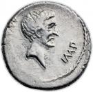 Denarius - Marcus Antonius (M•ANTONI IMP / III VIR R•P•C)