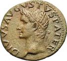 As - Augustus (SC; Eagle; Honour Strike under Tiberius; Rome mint)