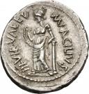 Denarius (Acilia: Manius Acilius Glabrio; SALVTIS / MN•ACILIVS III•VIR•VALETV)