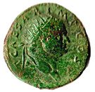 Dupondius - Titus (COS V / FELICITAS PVBLICA SC; Strike under Vespasianus; Rome mint)