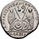 Denarius - Augustus (C L CAESARES AVGVSTI F COS DESIG PRINC IVVENT; Lugdunum mint)