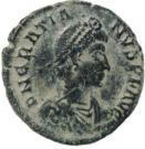 Nummus - Gratianus (SECVRITAS REPVBLICAE; Aquileia mint)