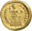 Solidus - Valentinianus II (CONCORDIA AVGGG; Constantinopolis)