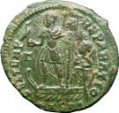 Follis - Constantius II (FEL TEMP REPARATIO with star in right field, star and dot in exergue, Thessalonica mint)