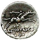 Denarius (Calpurnia: Lucius Calpurnius Piso Frugi; L•PISO•FRVGI)