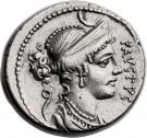 Denarius (Cornelia: Faustus Cornelius Sulla; FAVSTVS / FELIX)