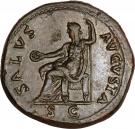 Sestertius - Vespasianus (SALVS AVGVSTA SC; Rome mint)