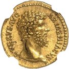 Aureus - Lucius Verus (TRP IIII IMP II COS II REX ARMEN DAT; Rome)
