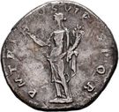 Denarius - Traianus (P M TR P COS VI P P SPQR; Felicitas)