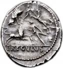Denarius (Livineia: Lucius Livineius Regulus; L•REGVLVS)