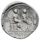 Denarius (Critonia: Lucius Critonius; AED•PL / P•A M•FAN•L•CRI)