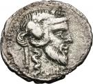 Denarius (Vibia: Gaius Vibius Pansa; PANSA / C•VIBIVS•C•F)