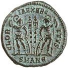 Follis - Constantinus II (GLORIA EXERCITVS; two standards; Antioch)