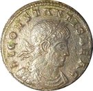 Follis - Constans I (FL CONSTANTIS BEA C / GLORIA EXERCITVS, Siscia mint)