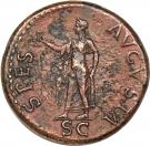 Sestertius - Claudius (IMP P P / SPES AVGVSTA SC; Rome mint)