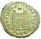 Follis - Constantius II (PROVIDENTIAE CAESS with 2 turrets, Heraclea mint)