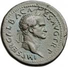Sestertius - Galba (SC; Victory left with Palladium; Rome mint)