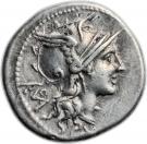 Denarius (Didia: Titus Didius; ROMA / T•DEIDI)