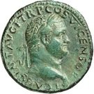As - Titus (IVDAEA CAPTA SC; Strike as Caesar under Vespasianus; Lugdunum)