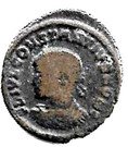 Nummus - Constantius II (VIRTVS CAESS)
