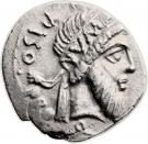 Denarius - Pompeius Magnus (CN•PISO•PRO•Q NVMA / MAGN PRO•COS)
