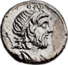 Denarius (Cornelia: Gnaeus Cornelius Lentulus Marcellinus; G•P•R / EX•S•C CN•LEN•Q)