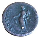 As - Domitianus (COS XVII / FORTVNAE AVGVSTI SC; Rome mint)