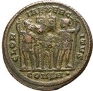 Nummus - Constantine I (GLORIA EXERCITVS; Constantinople mint)